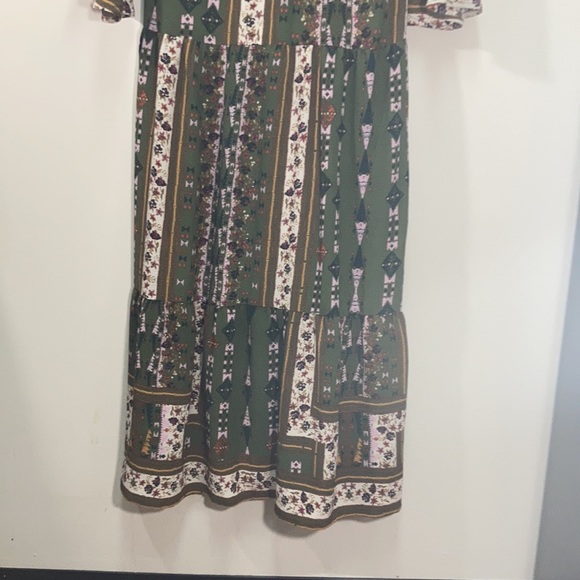 Relist 7/21❌ Altar’d State boho bell sleeve print long dress cottagecore retro S - Picture 14 of 15